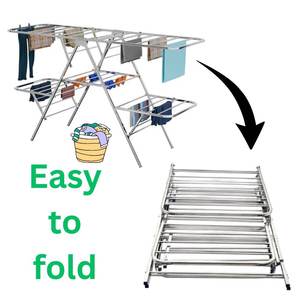 Wall Mounted <b>Drying</b> <b>Rack</b> Retractable <b>Clothes</b> Airer Space Saving Laundry Hanger For Bathroom Balcony Home Storage Use Residential - Product Image 4