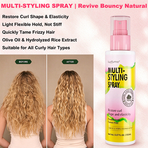 Kit per <span class=keywords><strong>la</strong></span> Cura dei <span class=keywords><strong>Capelli</strong></span> Ricci Luxfume, Balsamo Mousse <span class=keywords><strong>con</strong></span> Olio di Cocco e Argan, Anti-Crespo, Idratazione Profonda per <span class=keywords><strong>Capelli</strong></span> Ricci - Product Image 3