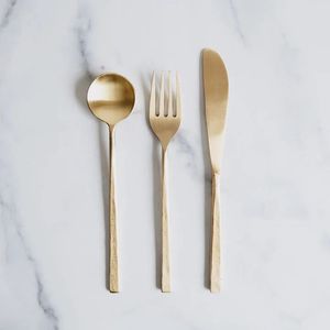Minimalist Stainless Steel Flatware Set High <b>Mirror</b> Polish Rust Resistant Wedding Occasion Cutlery - Product Image 2