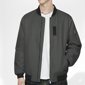 Blouson bomber tendance pour homme, logo personnalisé, veste streetwear, service OEM, impression de logo personnalisée, coupe-vent - Product Image 6