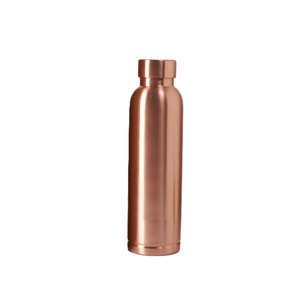 Good Quality <b>Copper</b> <b>Bottle</b> Glossy Finish Screw Cap Leak-Proof <b>Drinking</b> Ayurvedic GYM Fitness Sports Outdoor Travel <b>Bottles</b> - Product Image 1