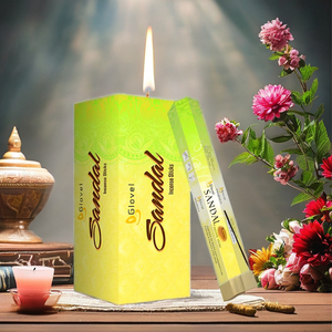 Haute vente 9 pouces bâtons d'encens parfumés noirs boîte hexagonale 20 bâtons nouvelles barres de parfum de fleur Diwali nouvel an - Product Image 5