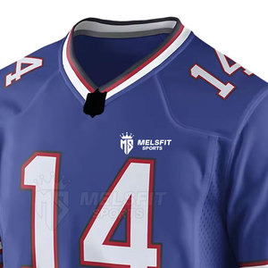 Wholesale Customizable American Football Jerseys-Short Breathable Plus Size 100% Polyester Customizable Colors Logos OEM Service - Product Image 3