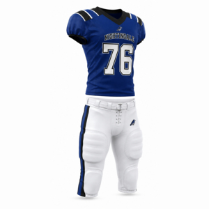 Ensemble d'uniformes de football américain personnalisés, maillot et pantalon, vêtements de sport d'équipe, tenue de jeu athlétique, tissu extensible quadridirectionnel - Product Image 4
