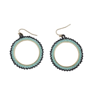 ยอดนิยมชุบทองหลายสีโค้งมนการออกแบบเย็บปักถักร้อยต่างหูผู้หญิง U Nisex เครื่องประดับศาสนายอดนิยมครบรอบงานแต่งงาน - Product Image 1