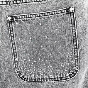 Shorts en jean décontractés pour hommes, nouvelle mode estivale, dernier design, broderie personnalisée, shorts en jean pour hommes - Product Image 5