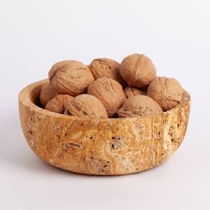 Low Cost Natural Travertine <b>Bowl</b> for Fruit Nuts <b>Snacks</b> Serving Dining Table Centerpiece and Kitchen Counter Decor - Product Image 4