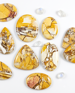 Cabochon artisanal en jaspe Mookaite breccié naturel, magnifique et excellent, vente en gros, best-seller - Product Image 3
