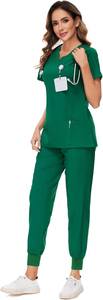 Wholesale Hospital <b>Doctors</b> and Nurses Female Nursing Scrub Uniforms High Quality Custom Medical Scrub <b>Set</b> for Women - Product Image 3