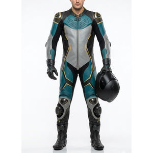 Chaquetas de Motociclista Casuales de Cuero Genuino de Alta Calidad, Chaquetas para Hombre Tallas Grandes, Chaquetas de Cuero Personalizadas y Elegantes para Carreras de Autos - Product Image 5