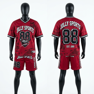 Mens Athletic Football <b>Set</b> Quick Dry Polyester Mesh Jersey Shorts Ribbed Neck Custom Printed Logo jersey short <b>set</b> for men's - Product Image 4