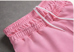 Pantalones Cortos Tejidos de Algodón 100% con Doble Cintura, Estilo Casual Urbano, Lavado Ácido y Pedrería para Hombre - Product Image 3