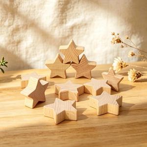 Décoration de table minimaliste en forme d'étoile en bois pour la maison, pour Noël et toutes les saisons - Product Image 3