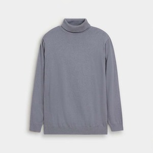 Pull col roulé uni pour homme – Confortable, léger, style décontracté hiver, couleur unie, tricot élégant - Product Image 1