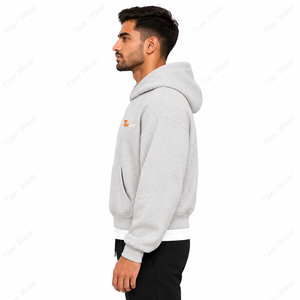 New High quality Custom <b>Men's</b> <b>Cropped</b> Hoodie Custom Puff Print <b>Top</b> Quality 100% Cotton Heavyweight Fleece <b>Cropped</b> Hoodie for <b>men</b> - Product Image 3