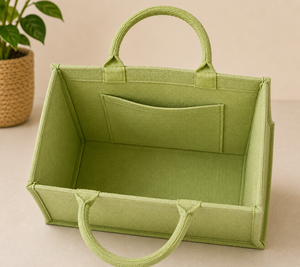 Green Future Eco-Friendly Jute <b>Medium</b> <b>Size</b> Fashionable Reusable Promotional Tote <b>Bag</b> AMANI Brand - Product Image 5