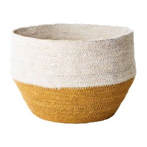 Cesta de Almacenamiento Multifuncional Tejida a Mano de Estilo Bohemio Vintage, con Rayas Grises y Negras, para el Hogar, Sala de Estar, Vajilla - Product Image 2