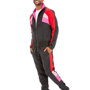 Conjunto de chándal cortavientos de diseño personalizado al por mayor, conjunto de joggers casuales, cortavientos deportivo de calle de gran venta para hombre - Product Image 4