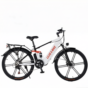 Vélo électrique avec pneus intégrés en alliage de magnésium de 26*2,215 pouces, système de freinage à double disque et suspension, batterie au lithium 36V 12Ah - Product Image 2