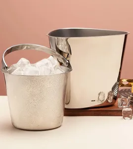 Handmade Metal Ice Bucket Handcrafted Textured Wine Champagne <b>Cooler</b> Rustic Luxury Bar DecorationHandmade Metal Ice Bucket - Product Image 5