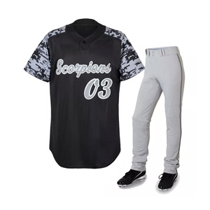 2021 Custom Wholesale Sublimation Blank Sportswear <b>Baseball</b> Softball Uniform <b>Set</b> - Product Image 3