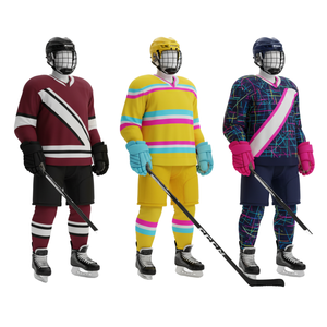 Uniforme de hockey sur glace personnalisé 2026, sublimation |   Ensemble de chaussettes de maillot d'équipe |   Vêtements de sport en gros, service OEM, séchage rapide - Product Image 1