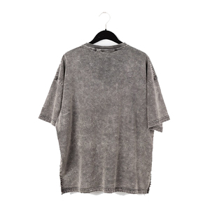 T-shirt oversize délavé pour homme, à épaules tombantes et manches courtes, personnalisé, effet délavé et déchiré, style délavé à l'acide - Product Image 2