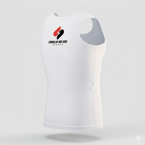 Débardeur en coton pour homme, logo personnalisé, veste sans manches pour la gym et le fitness, respirant, léger, décontracté, pour l'été, vêtements de sport - Product Image 1