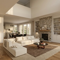 Service de personnalisation complet pour toute la maison, design d'intérieur de manoir de luxe royal européen, mobilier sur mesure, solution clé en main