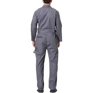 2025 Men's Long Sleeve <strong>Coverall</strong> Mechanic Uniform with Action Back and Zipper Pockets Coat - Product Image 6
