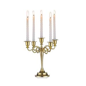 Hermoso candelabro decorativo con base de candelabro chapada en polvo para decoración de iluminación en el hogar, bodas y festivales. - Product Image 4