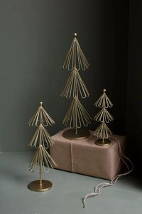 Black Metal Candle Holder Set With Deer And <b>Pine</b> Tree Design Traditional Holiday Decor For Mantel Or <b>Table</b> Display - Product Image 3