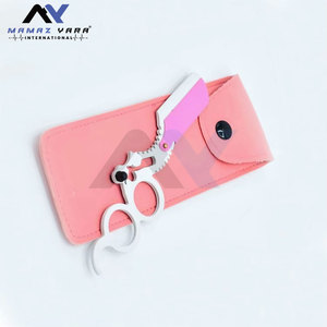 Navaja de Afeitar de Doble Filo con Recubrimiento en Polvo de Calidad Premium, Color Rosa, para Barbería, Afeitado y Cuidado Personal, para Hombres, para Afeitar la Cara y el Cuerpo - Product Image 4