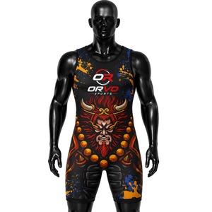 ORVO SPORTS Singlet de Lucha Personalizado Transpirable de Secado Rápido Tallas Grandes Unisex Camiseta sin Mangas Ajustada Mono Deportivo Sublimado - Product Image 1