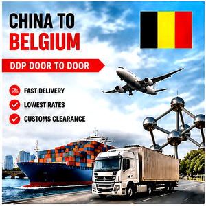 Agente de Envíos de China a Bélgica |   Transporte Marítimo |   Transporte Aéreo |   Entrega DDP Puerta a Puerta |   Agente de Carga |   Despacho de Aduanas - Product Image 1