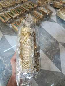 Bolso de mano clásico hecho a mano con mosaico de piedras Kundan para mujer, elegante bolso de noche para bodas, fiestas nupciales, con adornos de piedras. - Product Image 6