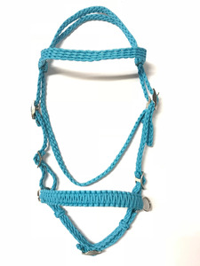 Juego de Brida de Nailon para Caballo con Riendas, Hebilla Ajustable, Herrajes Metálicos Resistentes para Montar, Entrenar, Manejar y Uso Diario - Product Image 3