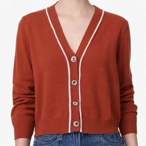 Suéter cárdigan de punto personalizado al por mayor para mujer, cómodo para el invierno, para moda casual. - Product Image 4