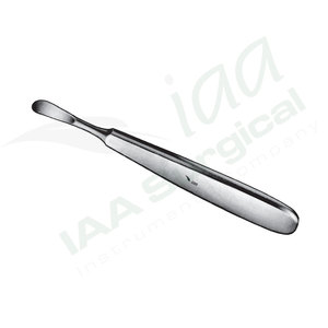 Curette osseuse Trelat Raspatoriens 15 cm 8 mm Instrument chirurgical manuel Chirurgie générale Classe I Réutilisable Acier inoxydable Hôpital - Product Image 6
