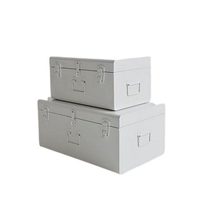 Factory Box Supplier Chest <b>Storage</b> Boxes with Hinged Lids Stackable Design Minimalist Cardboard <b>Trunks</b> for Sundries - Product Image 1