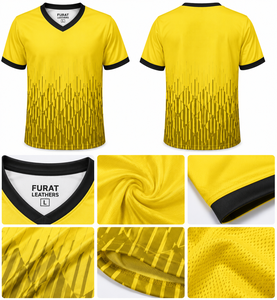 T-shirts de sport unisexes à imprimé géométrique par transfert thermique, en polyester respirant, col en V, manches courtes, été - Product Image 1