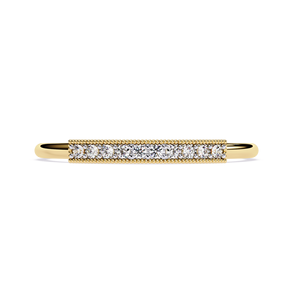 แหวนเพชรทองคำแท้ 14k สำหรับผู้หญิง ทรงกลมเจียระไนแบบบริลเลียนท์ คลาสสิก สามารถสวมซ้อนกันได้ แหวนหมั้นประดับเพชรแล็บโกรว์ - Product Image 2