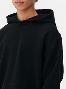 Venta al por mayor de peso pesado con cordón pulóver Sudadera con capucha Logotipo de impresión digital personalizado de algodón de rizo francés de gran tamaño - Product Image 3