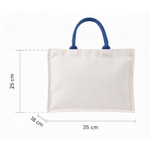 Sac fourre-tout personnalisé avec logo, toile de coton plate 12 oz, impression UV, pour cadeau d'entreprise, sac fourre-tout personnalisé, faible MOQ, fabriqué en Thaïlande - Product Image 1