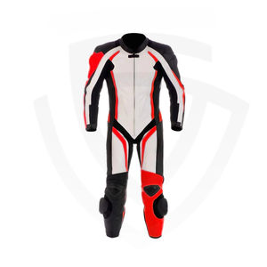 Combinaison de moto en cuir respirante personnalisée avec coutures de haute qualité, impression de logo personnalisée, couleurs et tailles personnalisées - Product Image 1