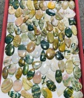 Cabochon en Jaspe Océanique Naturel Trimurti Gems |   Mélange de pierres précieuses polies de formes variées 15-60 mm |   Pierres pour la fabrication de bijoux à motifs uniques