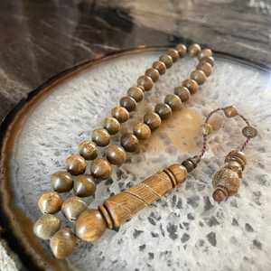 Spiritual Wooden Tasbih Mala Smooth Polished Beads Trendy <b>Gift</b> <b>for</b> Daily Devotion Worship and Zikr by Tradebyd - Product Image 1