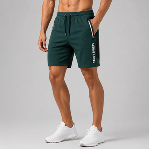 Shorts de course à séchage rapide pour hommes, respirants, pour la gym, le fitness, les entraînements sportifs, avec poches zippées et cordon de serrage, pour l'entraînement athlétique - Product Image 6
