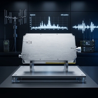Módulo Amplificador de Potencia RF de Alta Ganancia 20-520MHz 50W LDMOS Amplificador de Banda Ancha con Conectores RF S-M-A para Radar y Enlaces UAV