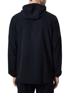New Arrival Light Weight Sportswear With Hood Skin Friendly Full Zipper Four Solid Color Blank Windbreaker <b>waterproof</b> <b>Jacket</b> - Product Image 2